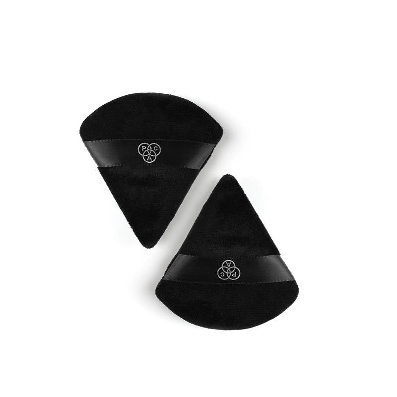 PAC Pocket Puff Black - Medium Size, 99% Soft Natural Cotton, Less Product Wastage, Even Application