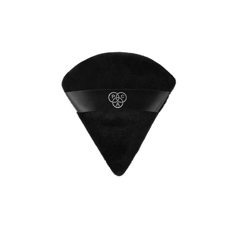 PAC Pocket Puff Black - Medium Size, 99% Soft Natural Cotton, Less Product Wastage, Even Application