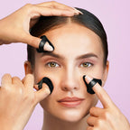 PAC Pizza Puff Black Mini - 99% Soft Natural Cotton, Ideal for Under Eyes & Precise Application