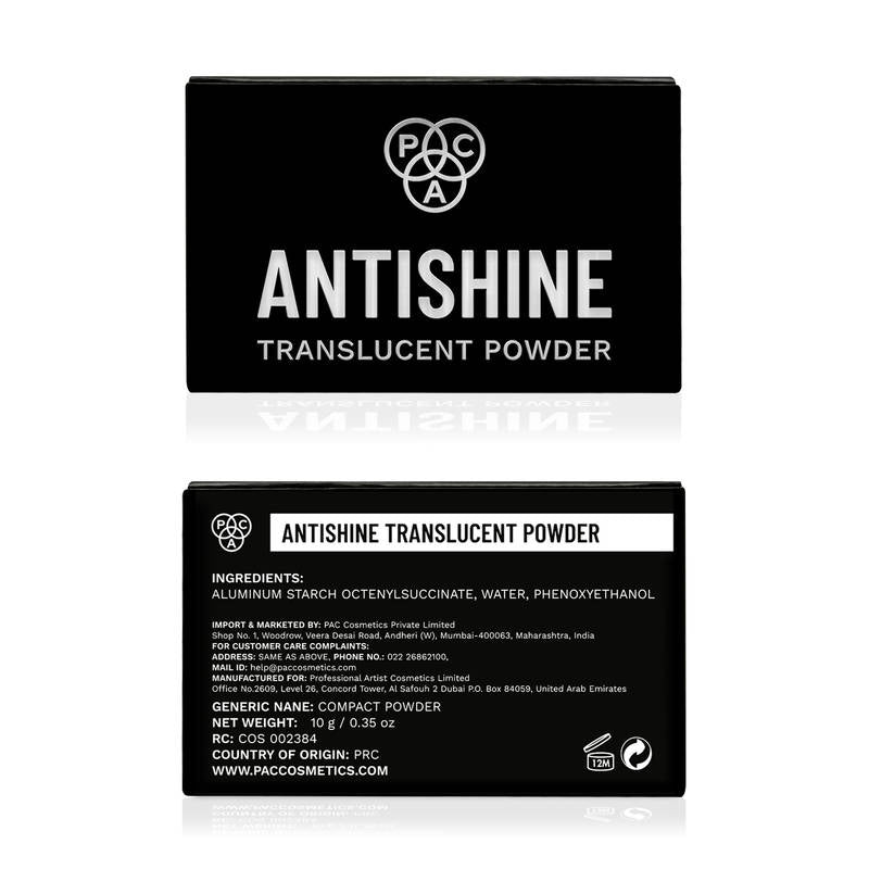 PAC Translucent Powder - Controls Shine, Prevents Flashbacks, Lightweight Setting Powder