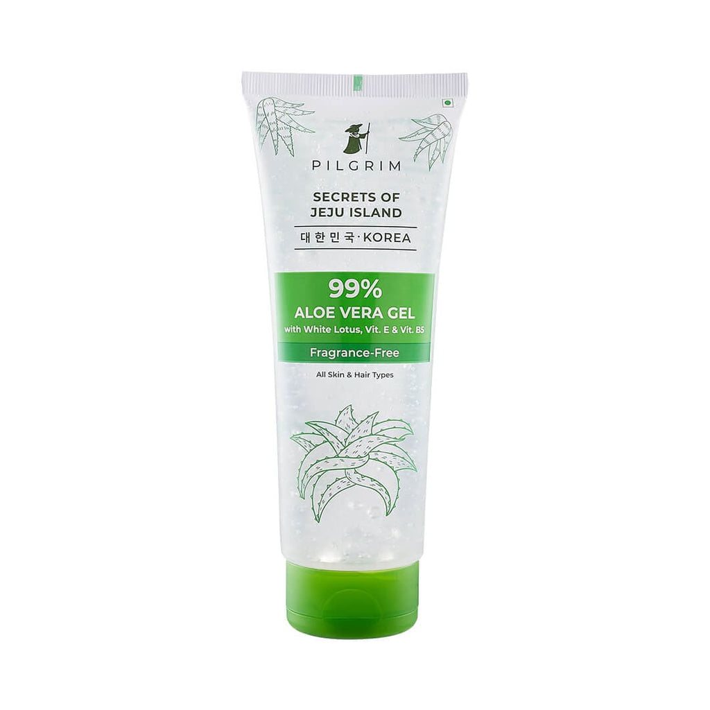 Pilgrim 99% Aloe Vera Gel | Discover Smooth Skin And Lustrous Hair (200gm)