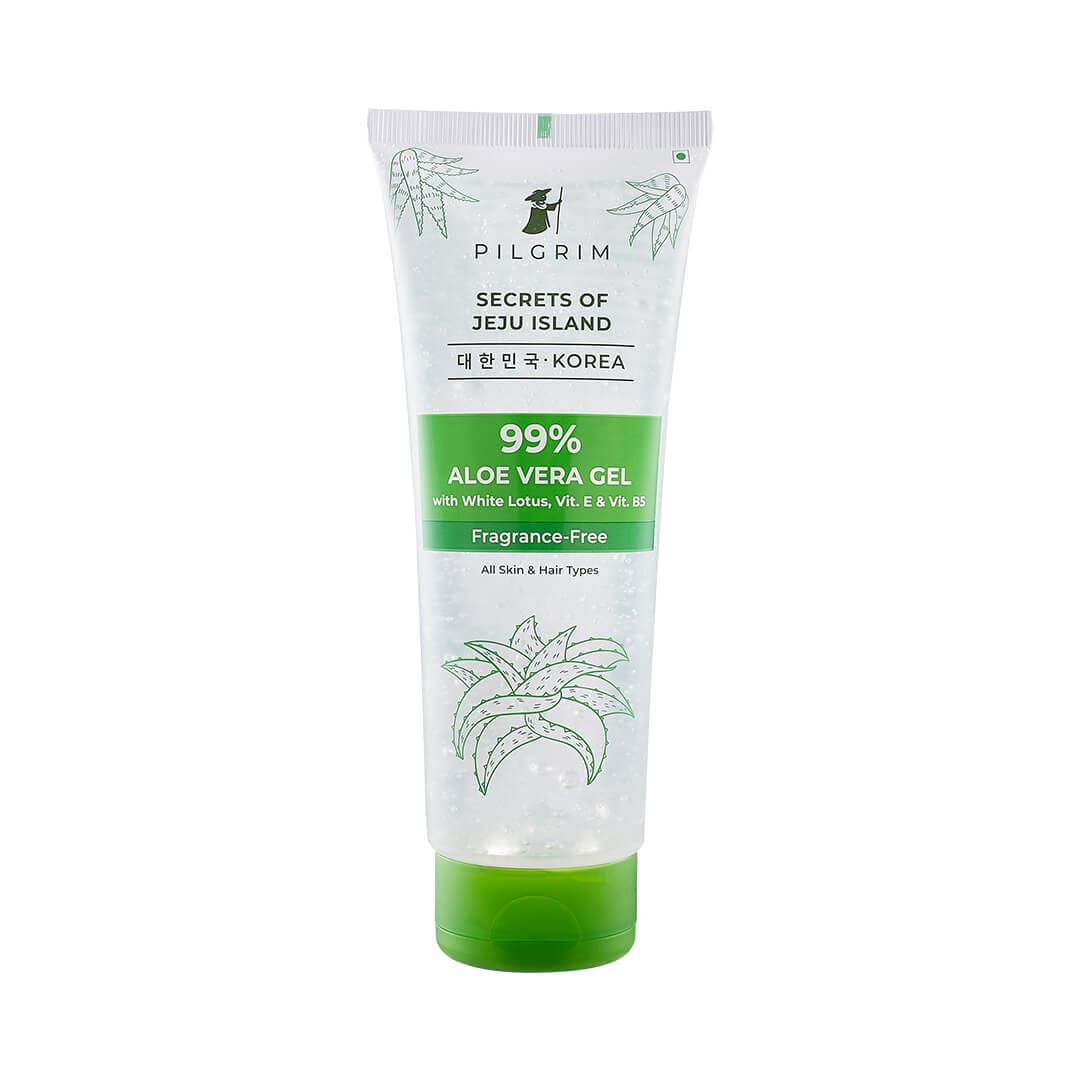 Pilgrim 99% Aloe Vera Gel | Discover Smooth Skin And Lustrous Hair (200gm)