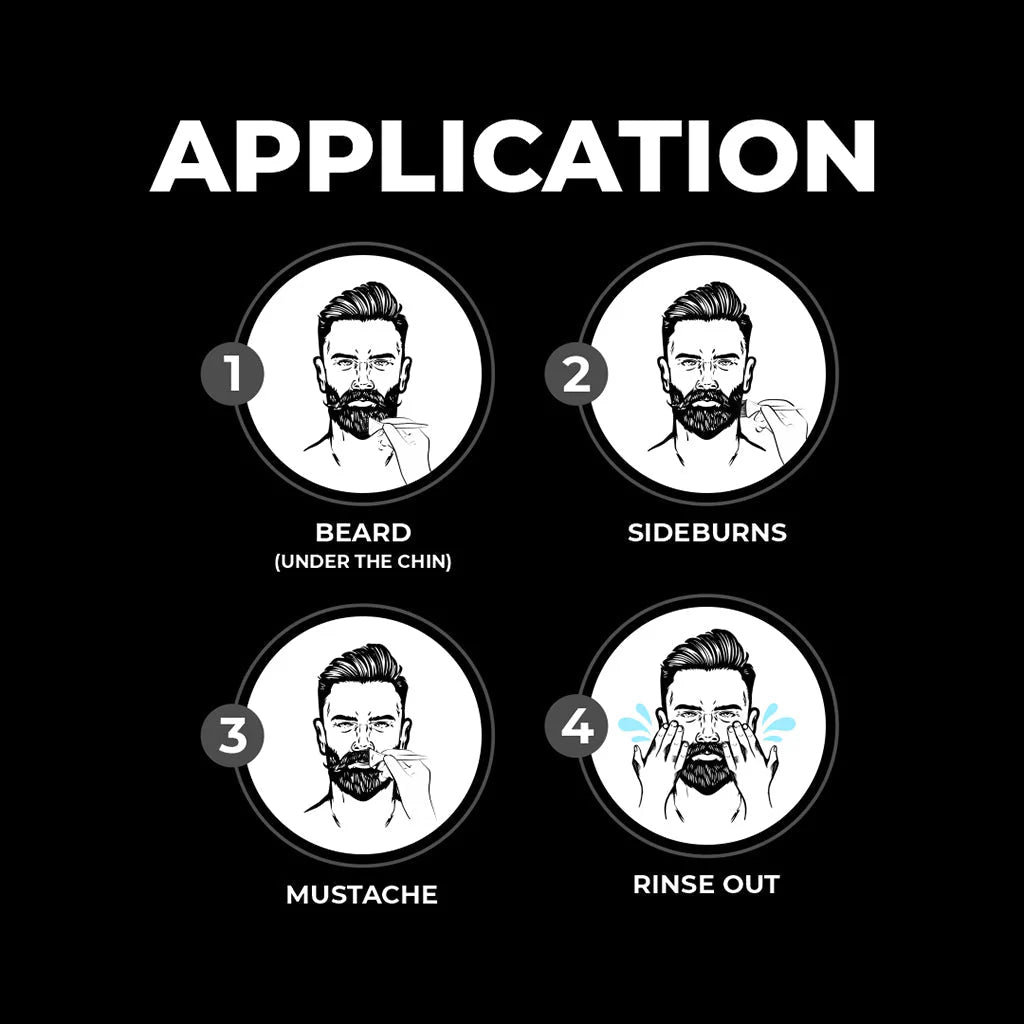Beardo Beard Color For Men - Natural Black, 60ml | Long Lasting | No Ammonia | Easy to apply, No Stain Beard Hair Colour for men | Skin Friendly Hair dye | Full Grey Hair Coverage Beard Color color from BEARDO
