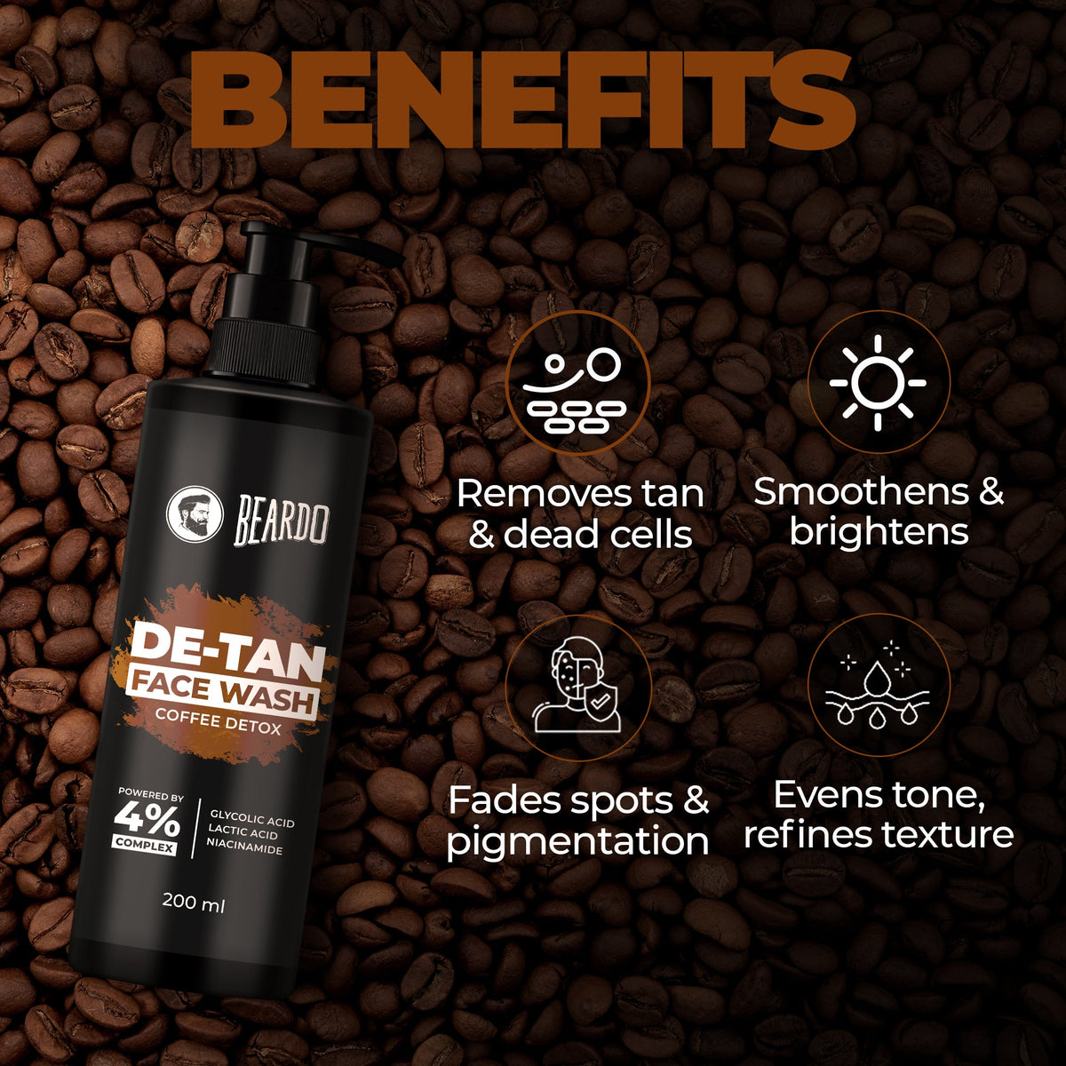 De-Tan Facewash for Men (200ml)