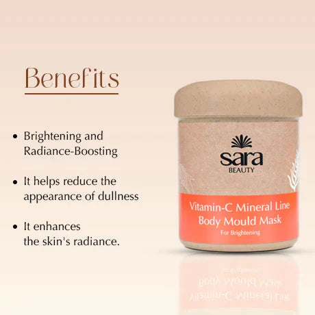 Sara Beauty Vit-C Mineral Line Body Mould Mask No-13 ( IN JAR) body wash from SARA BEAUTY