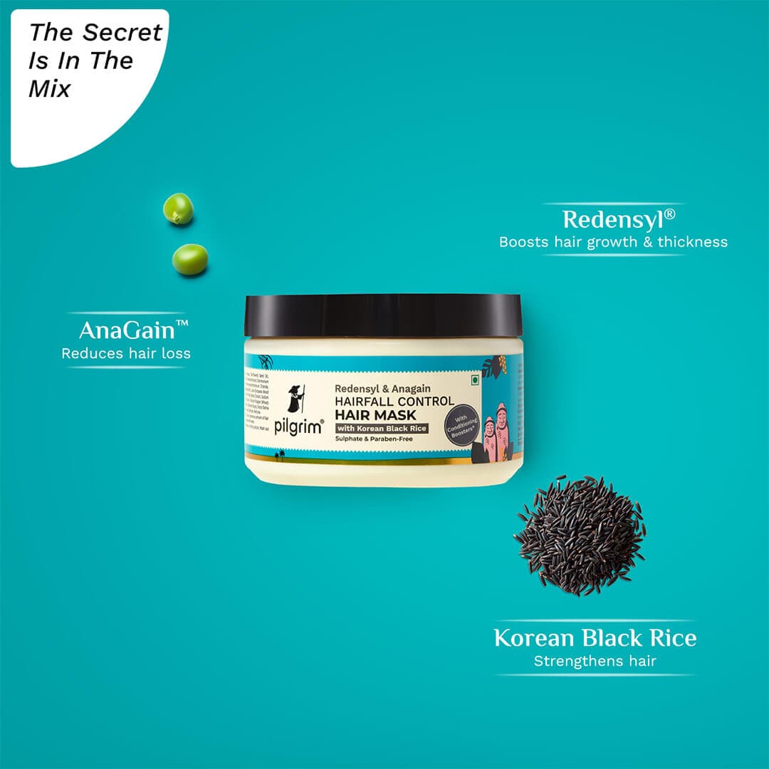Pilgrim Redensyl & Anagain Hairfall Control Hair Mask (200gm)
