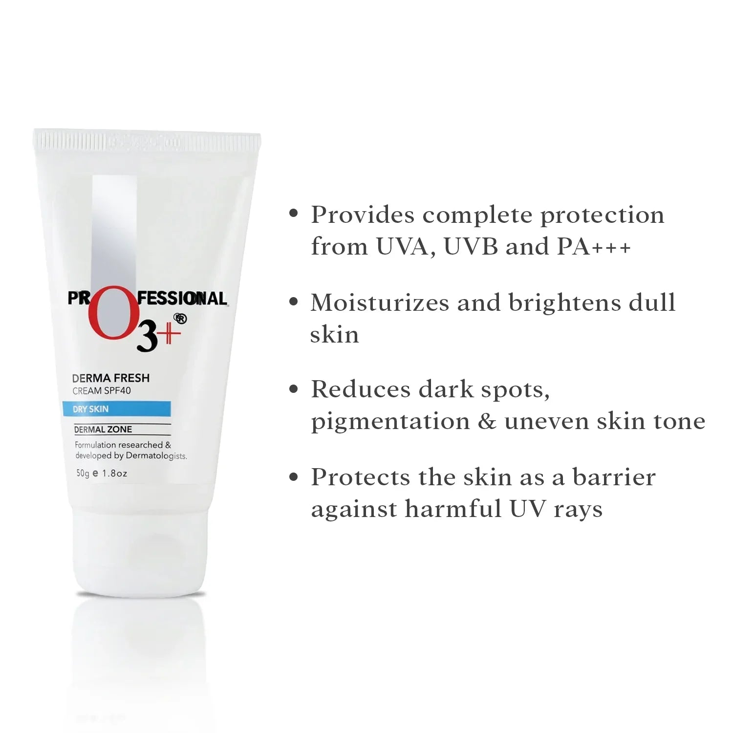 O3+ SPF 40 Cream Derma Fresh, 50g Face Cream from O3+