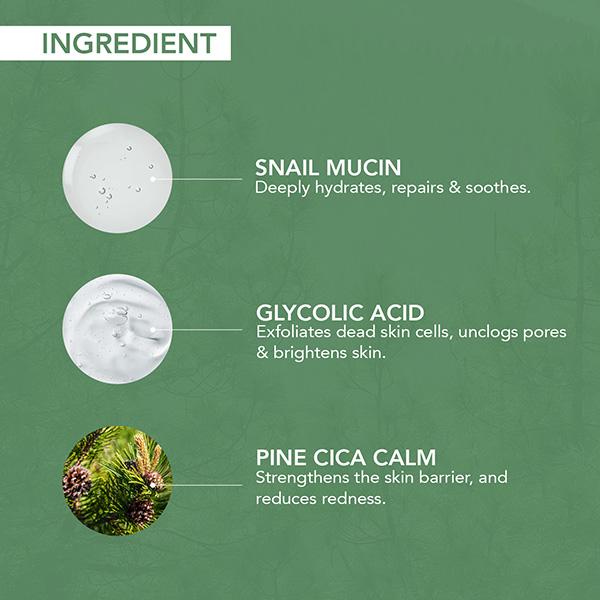 O3+ Mijoo Korea Glass Glow Facial Kit with Pine Cica & Snail Mucin - Ideal for Combination Skin 50 gm