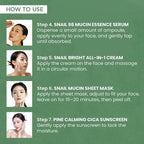 O3+ Mijoo Korea Glass Glow Facial Kit with Pine Cica & Snail Mucin - Ideal for Combination Skin 50 gm