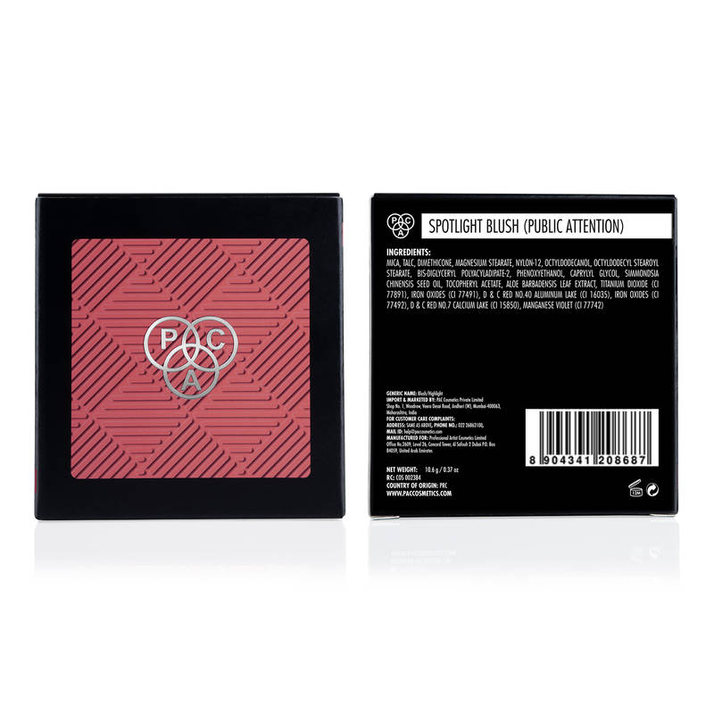 PAC Spotlight Powder Blush - Highly Pigmented, Silky Blendable & Buildable Formula