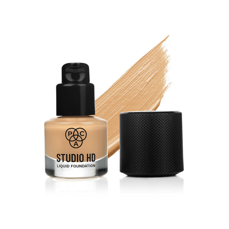 PAC Studio HD Liquid Foundation Mini - Lightweight Dewy Satin Finish, Medium Buildable Coverage