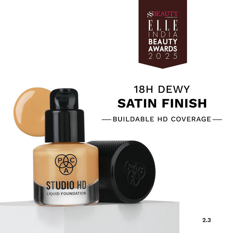 PAC Studio HD Liquid Foundation Mini - Lightweight Dewy Satin Finish, Medium Buildable Coverage