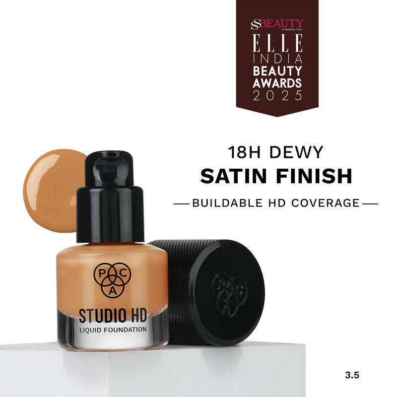 PAC Studio HD Liquid Foundation Mini - Lightweight Dewy Satin Finish, Medium Buildable Coverage