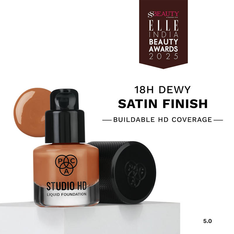 PAC Studio HD Liquid Foundation Mini - Lightweight Dewy Satin Finish, Medium Buildable Coverage