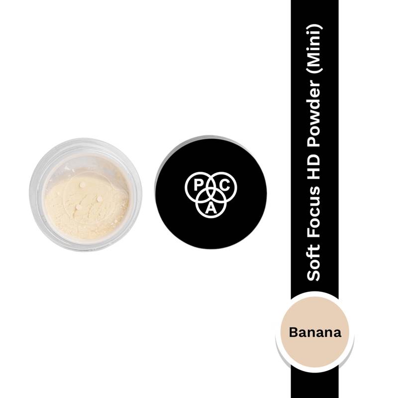 PAC HD Powder Banana - Absorbs Oil & Shine, Ultra Blurring Matte Finish, Prevents Flashbacks