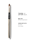 PAC Lip Brush 319 - Tapered Lip Brush Stainless Steel Handle Turns into a Cap, Ideal for Lip Shaping