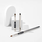 PAC Lip Brush 319 - Tapered Lip Brush Stainless Steel Handle Turns into a Cap, Ideal for Lip Shaping
