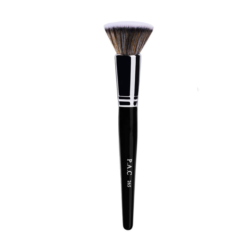 PAC Foundation Blending Brush 265 - Flat Kabuki, Dense Soft Synthetic Bristles for Airbrush Finish