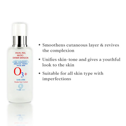 O3+ Skin Care Micro Derma Brasion Facial Peel (150ML) peel off mask from O3+