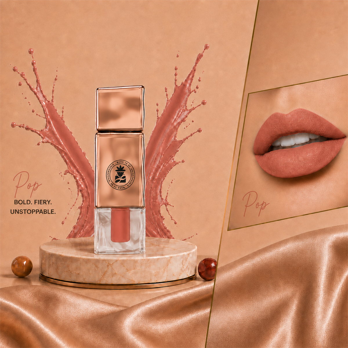 BOBI Velvet Matte Liquid Lipstick (2.5 ml) (POP 08)