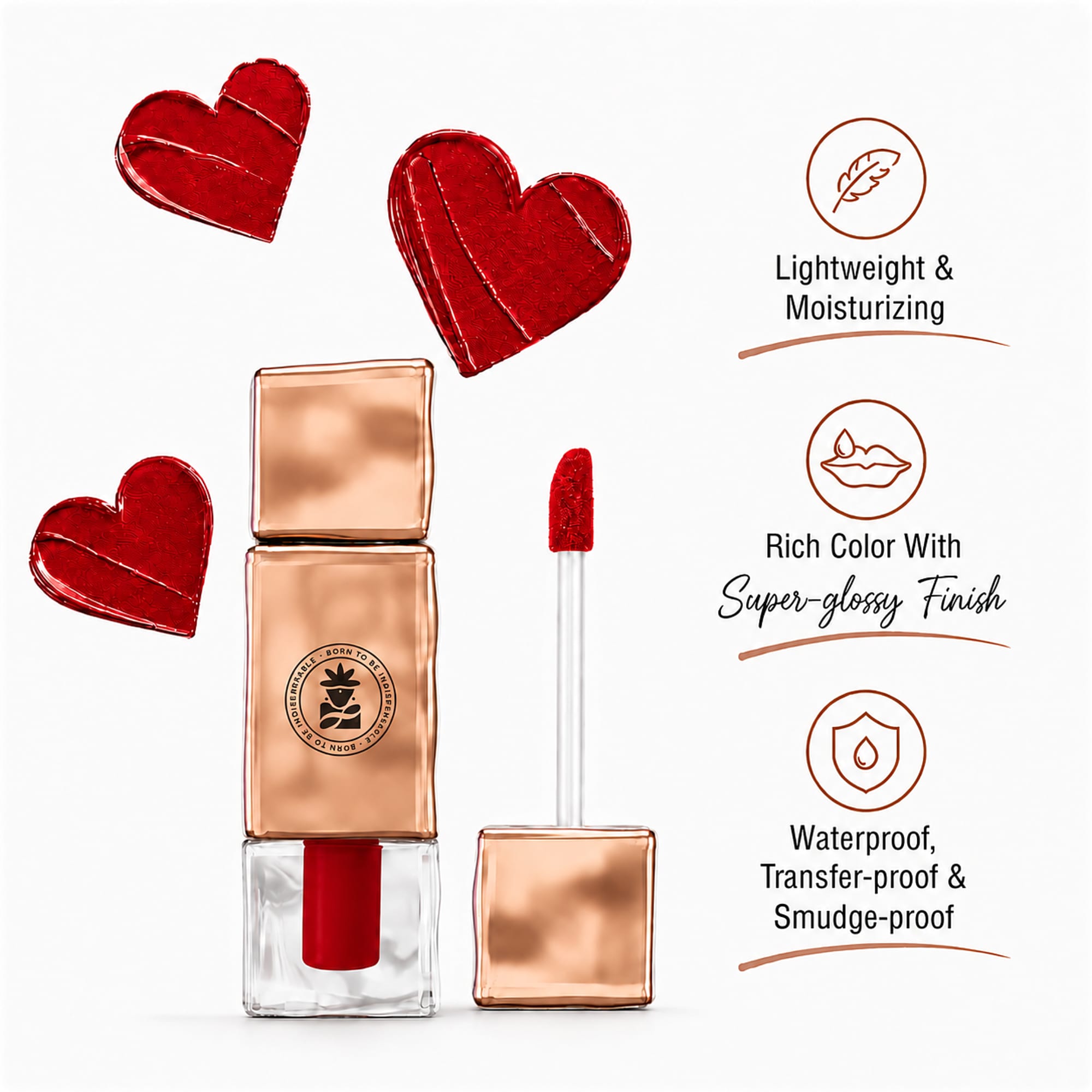BOBI Velvet Matte Liquid Lipstick (2.5 ml) (RUBY 04)
