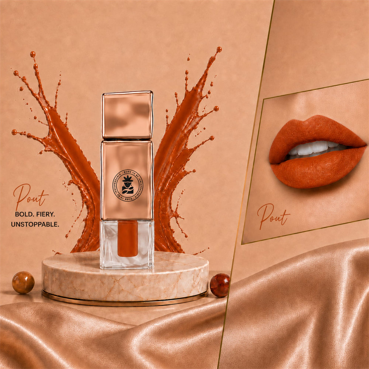BOBI Velvet Matte Liquid Lipstick (2.5 ml) (POUT 10)
