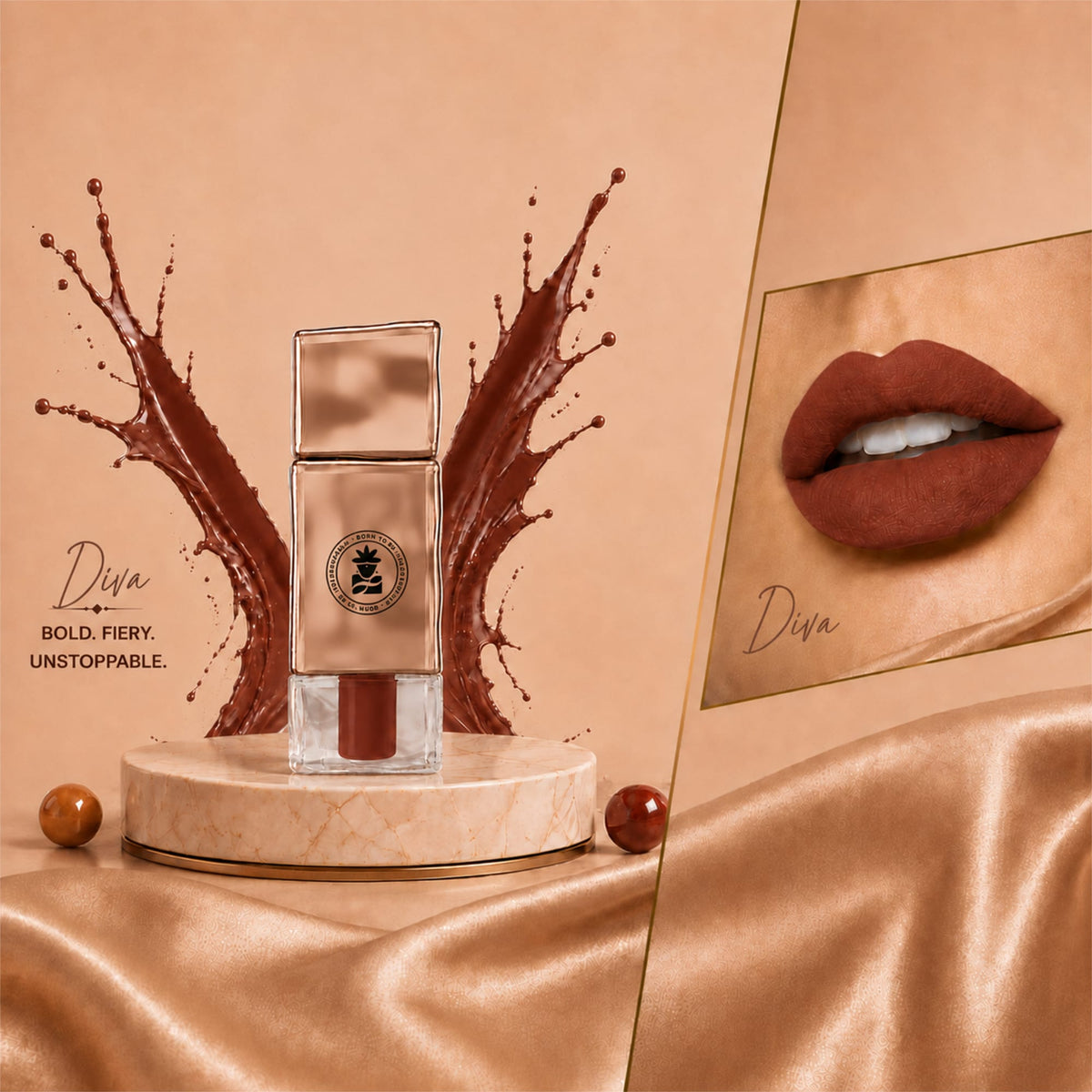 BOBI Velvet Matte Liquid Lipstick (2.5 ml) (DIVA 12)