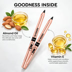 BOBI 24 Hours Kajal For Eyes | Smudgeproof Waterproof Formula | Deep Black Pigment | Cruelty-Free Paraben-Free | Smooth Application | Long Lasting Wear-1.5 gm (Black)