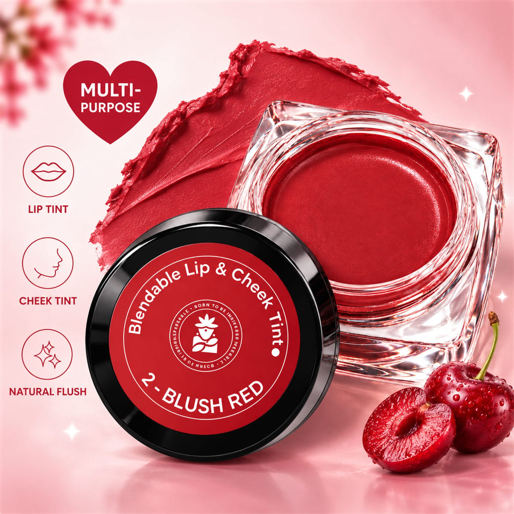 BOBI Glow Tint – Blendable Lip & Cheek , 5g (Blush Red)