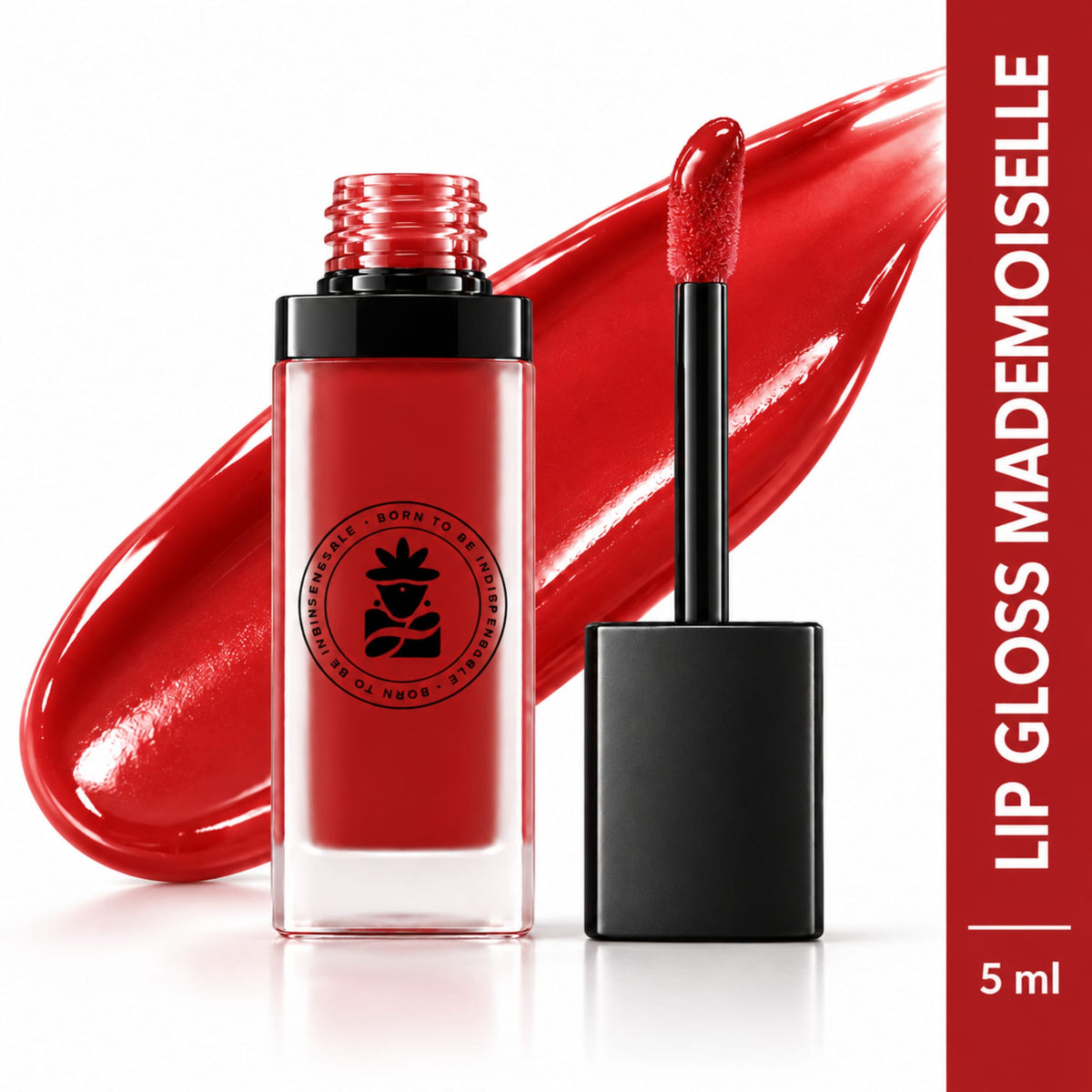BOBI High Shine Lip Gloss–Non Sticky Hydrating Gloss (5 ml) (Mademoiselle)