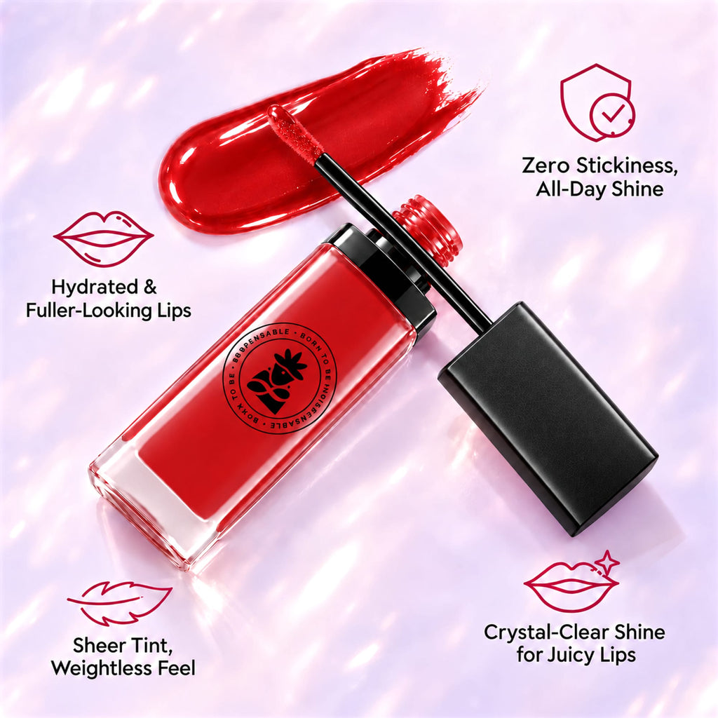 BOBI High Shine Lip Gloss–Non Sticky Hydrating Gloss (5 ml) (Mademoiselle)