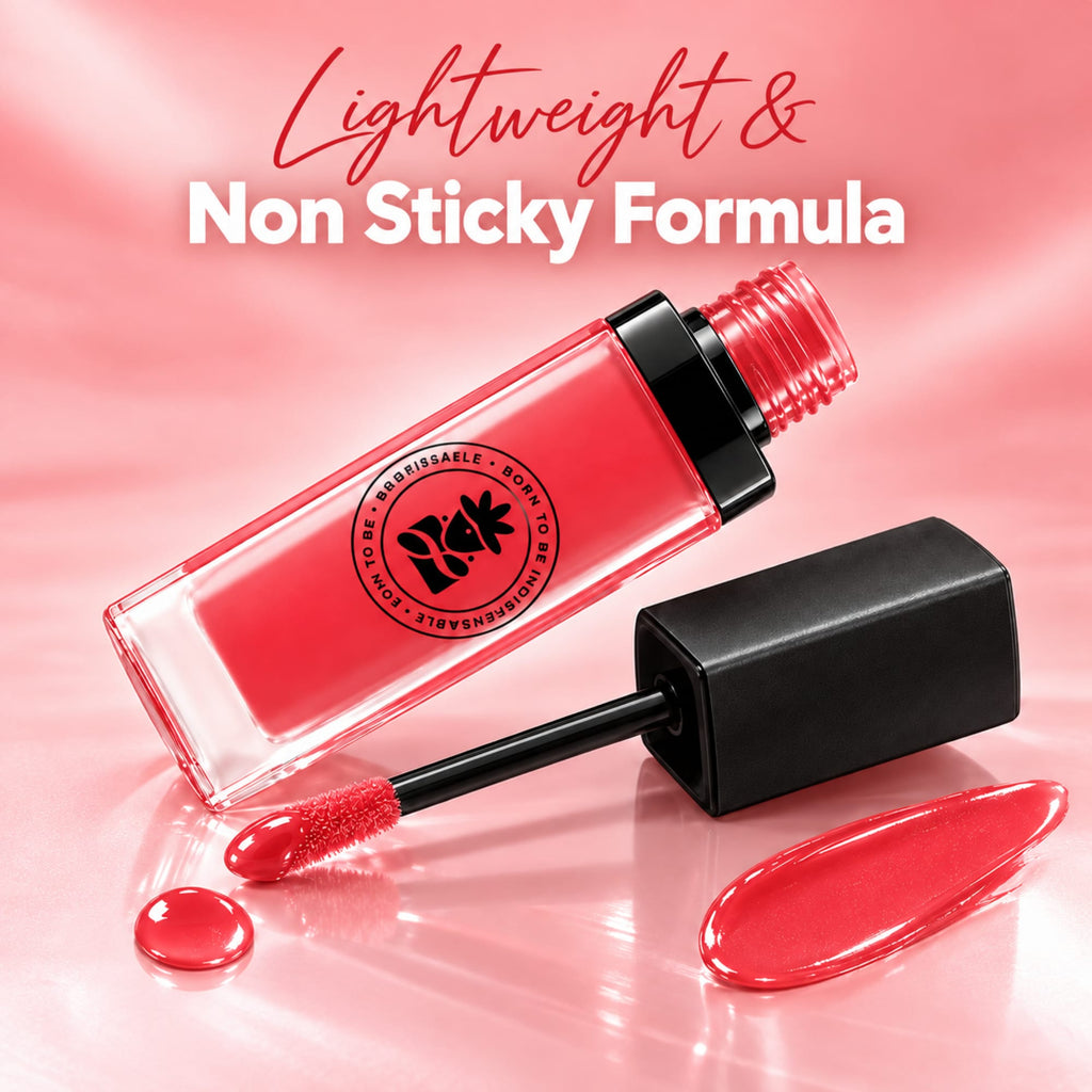 BOBI High Shine Lip Gloss–Non Sticky Hydrating Gloss (5 ml) (Pink Life)