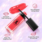 BOBI High Shine Lip Gloss–Non Sticky Hydrating Gloss (5 ml) (Pink Life)