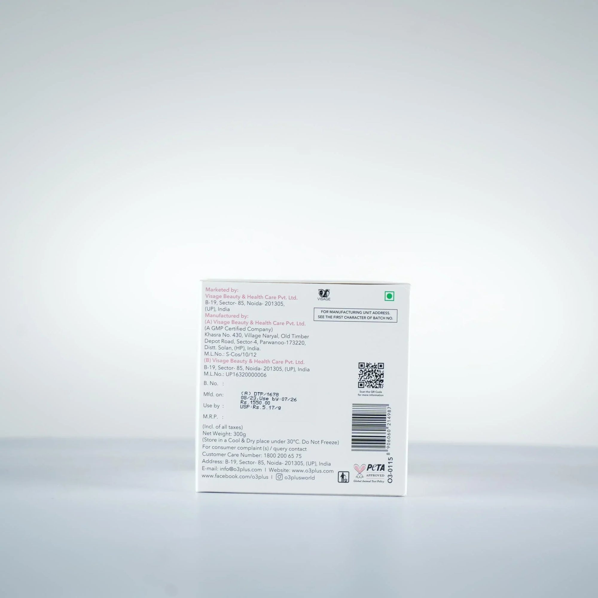 O3+ D Tan Pack (300g) face pack from O3+