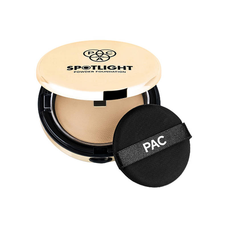 PAC Spotlight Powder Foundation - Soft Focus Base, Full Coverage, Smooth One stroke Application
