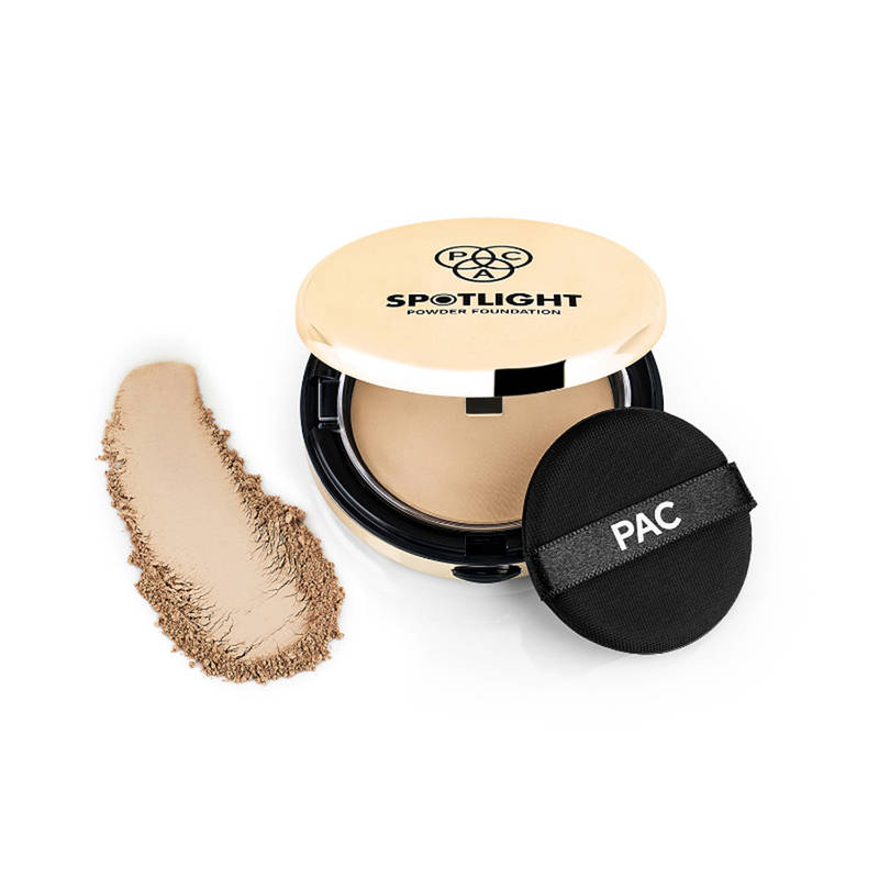 PAC Spotlight Powder Foundation - Soft Focus Base, Full Coverage, Smooth One stroke Application