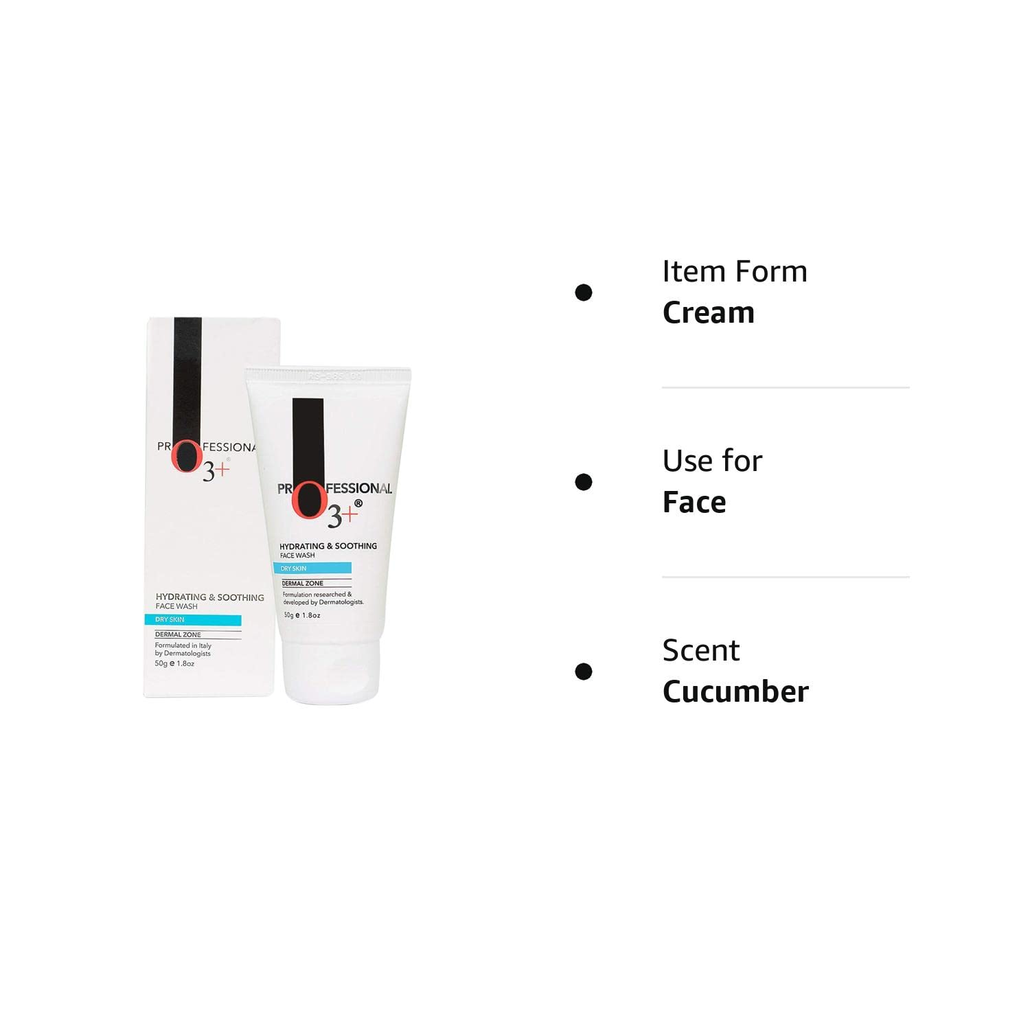 O3+ Hydrating & Soothing Face Wash with Aloe Vera and Cucumber Extracts, 50g face Wash from O3+