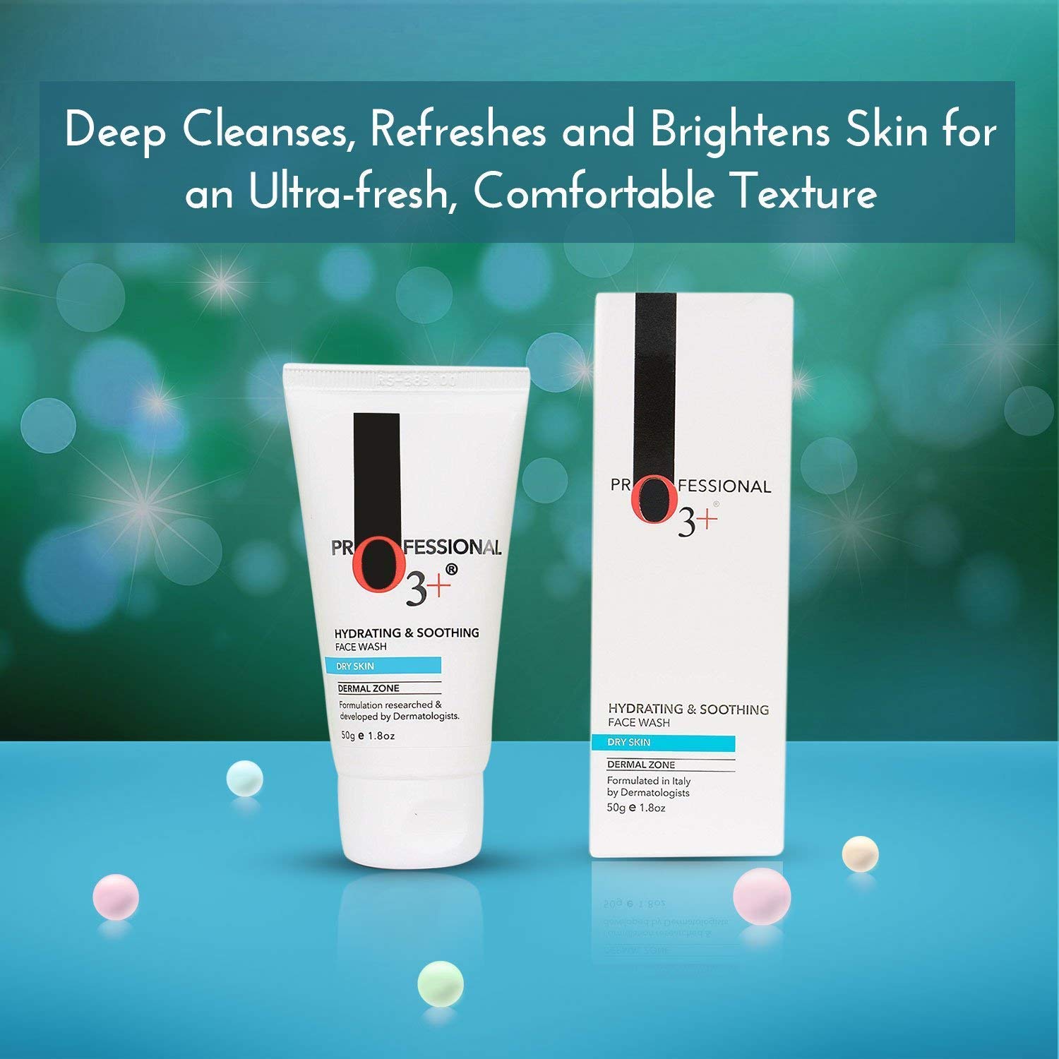 O3+ Hydrating & Soothing Face Wash with Aloe Vera and Cucumber Extracts, 50g face Wash from O3+