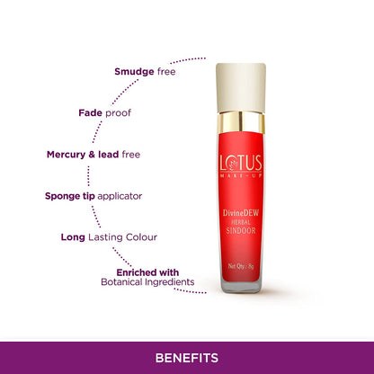 Lotus Make-Up Divine Dew Herbal Sindoor - Love Drop