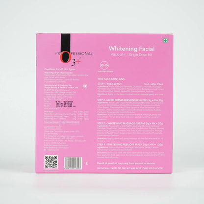 O3+ Whitening Facial Kit Pack of 4 for Dull Skin facial Kits from O3+