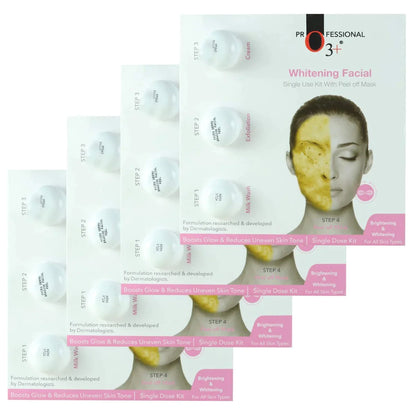 O3+ Whitening Facial Kit Pack of 4 for Dull Skin facial Kits from O3+