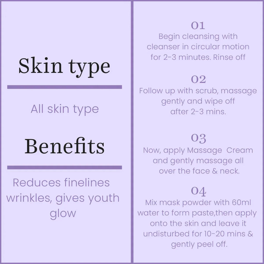 O3+ Anti Ageing Facial kit Brightening & Finelines Reducer With Peel off Mask, 45gm peel off mask from O3+