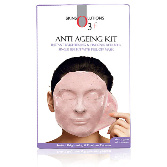 O3+ Anti Ageing Facial kit Brightening & Finelines Reducer With Peel off Mask, 45gm peel off mask from O3+