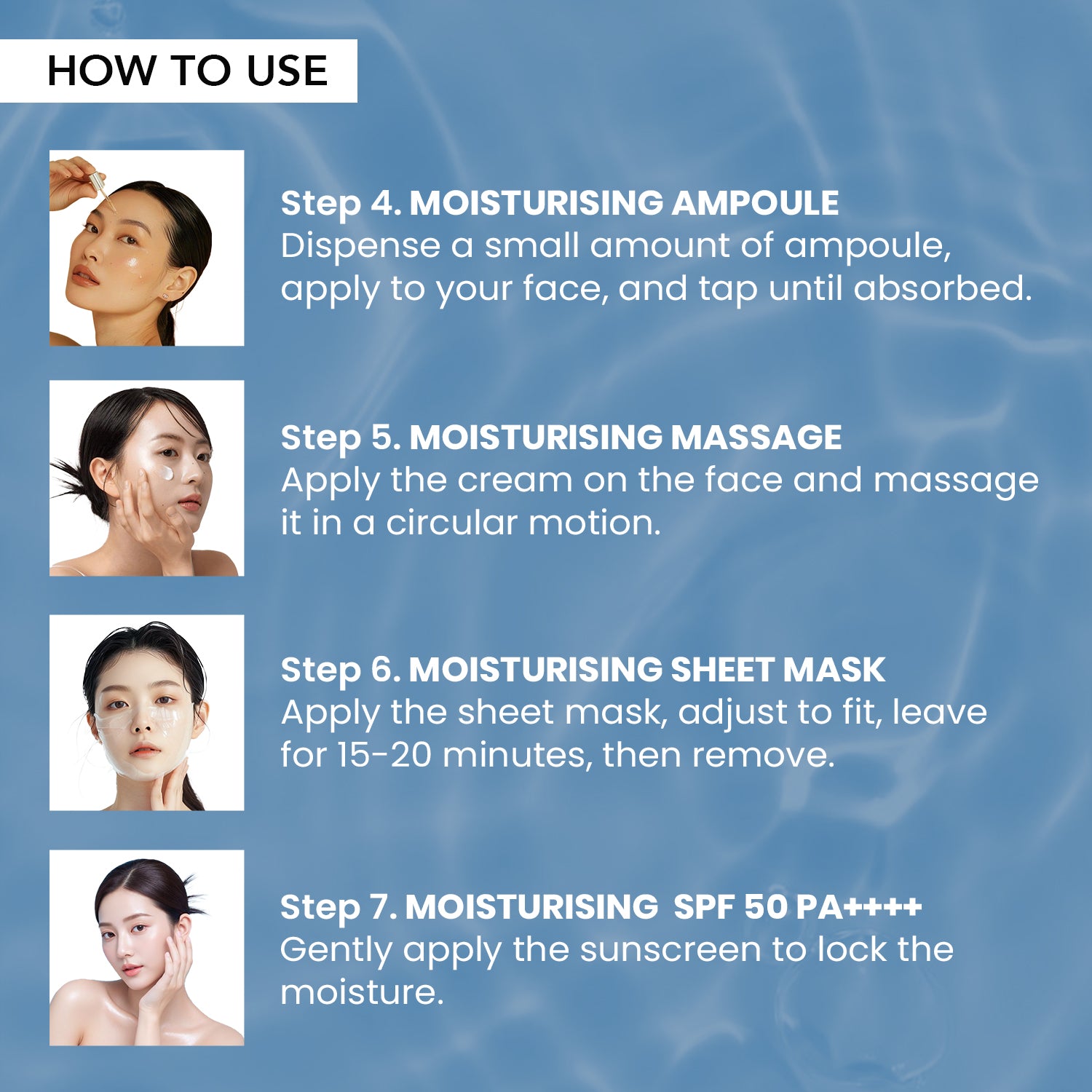 O3 + Mijoo Korea Glass Glow Facial Kit With Birch Tree Sap & Hyaluronic Acid - Ideal For Dry Skin