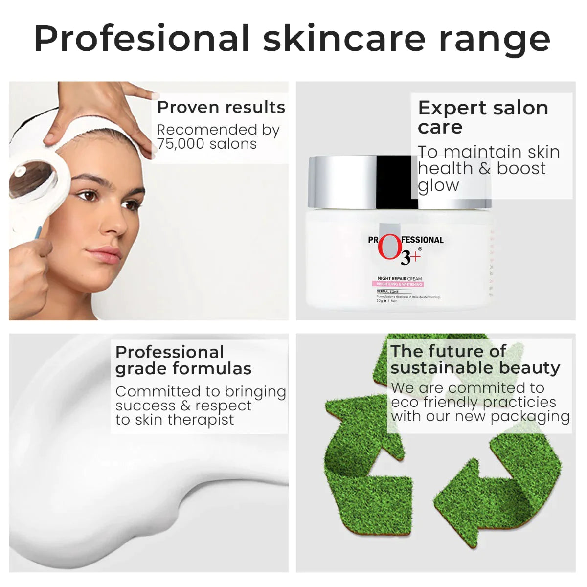 O3+ Night Repair Cream for Smoother & Radiant Skin, 50g Face Cream from O3+