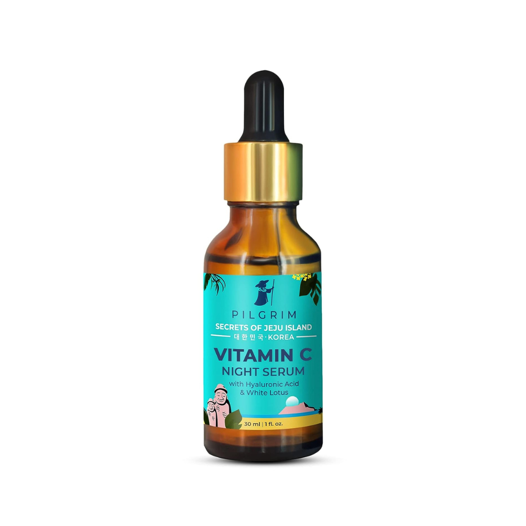 Pilgrim Vitamin C Night Serum with Hyaluronic Acid & White Lotus (30ml) Face serum from pilgrim