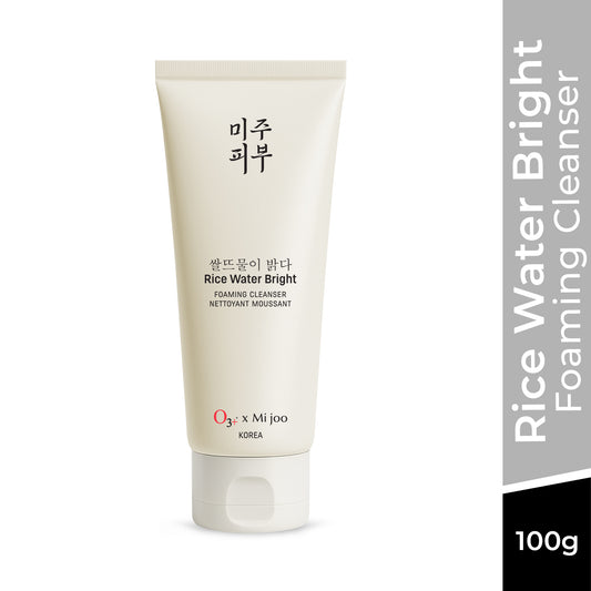 o3 + Mijoo Korea Rice Water Bright Foaming Cleanser 100ml For Korean Glass Skin