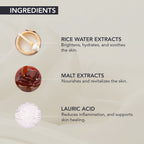 o3 + Mijoo Korea Rice Water Bright Foaming Cleanser 100ml For Korean Glass Skin