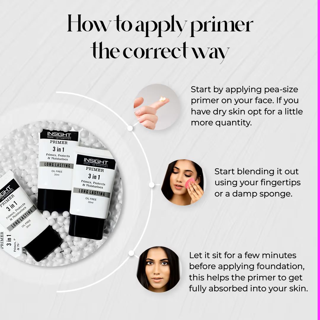 Insight Cosmetics 3 In 1 Long Lasting Primer (30ml) primer from insight