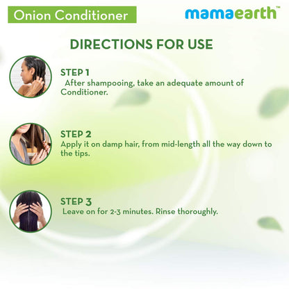 Mamaearth Onion Conditioner With Oil & Coconut For Hair Fall Control (250ml)